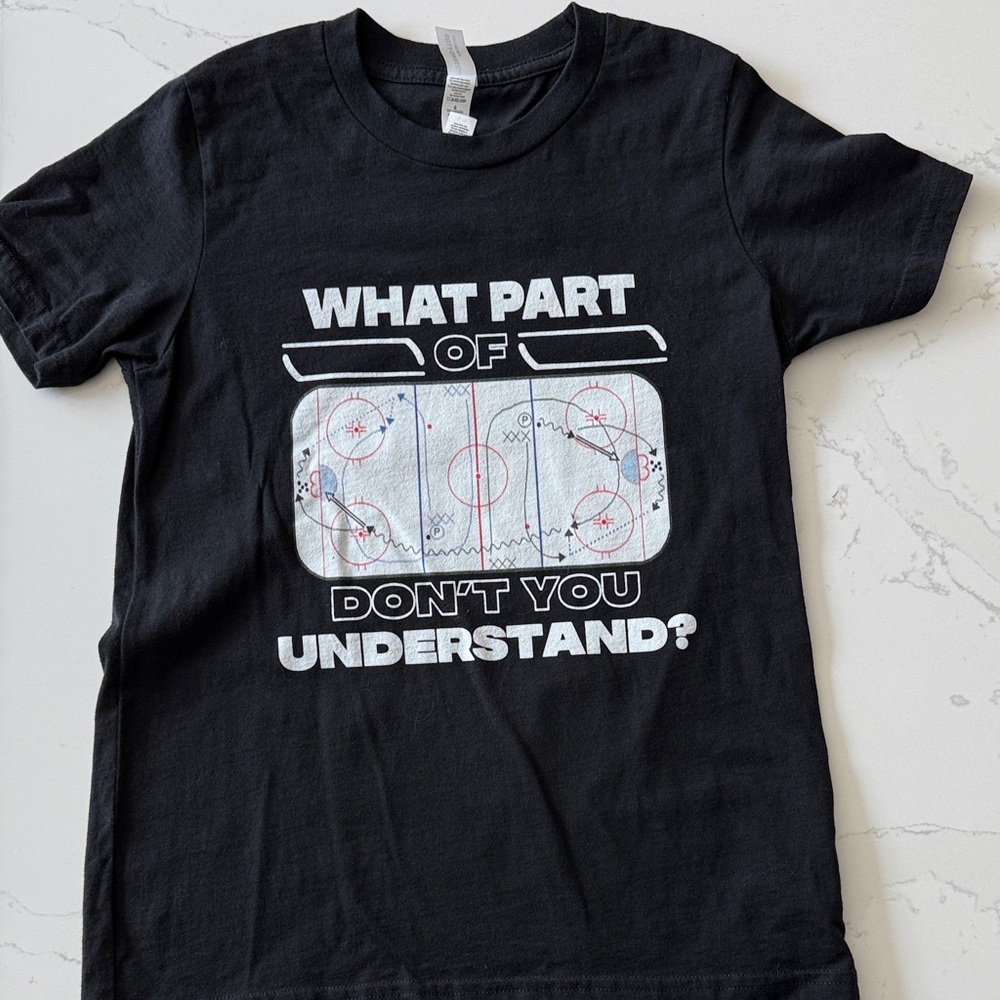 Black Hockey T Shirt